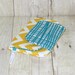 Fresh n Trendy Zipper Wallet   -  Yellow Chevron and Turquoise - FREE SHIPPING