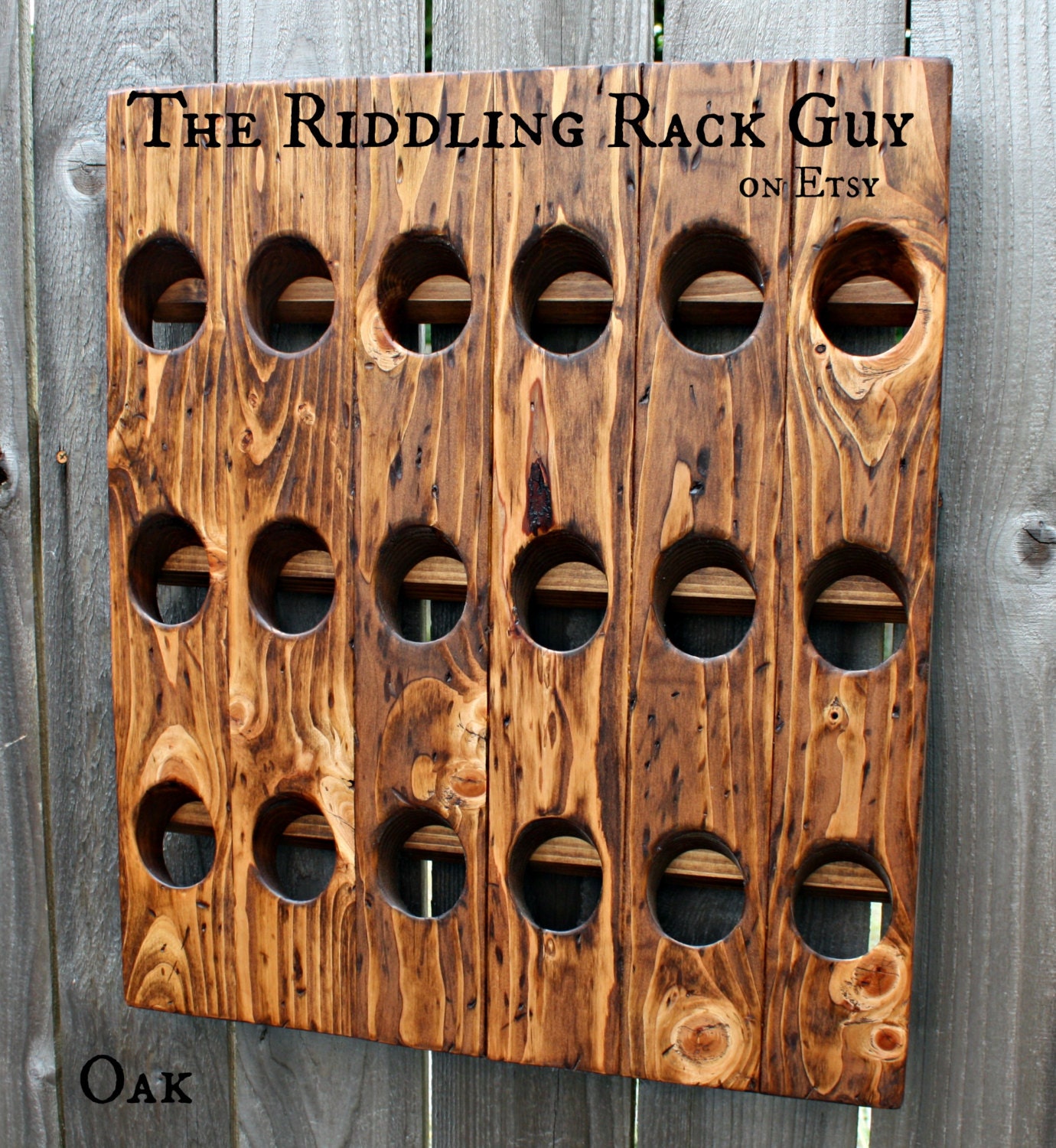 Riddling Rack - 18 Bottle - 6X3 - Wall Mount