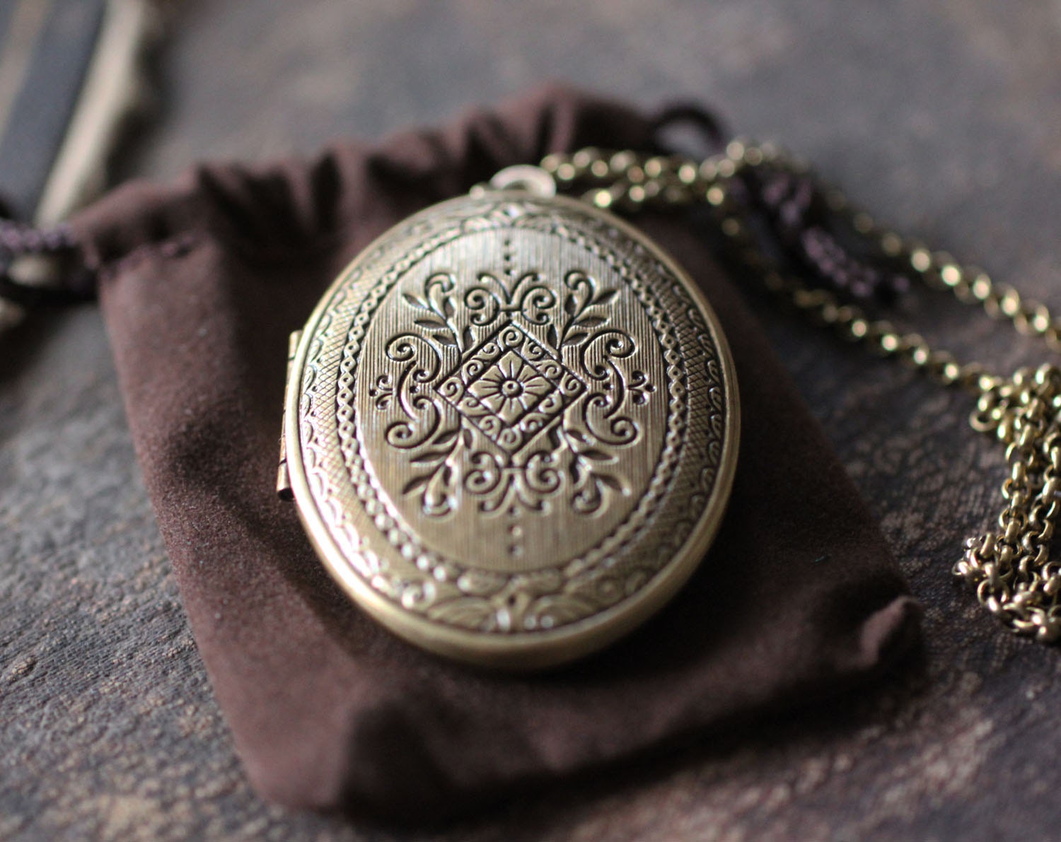Feminine Natural Solid Perfume Locket, Victorian Diamond Design - Perfect for Weddings - Gift - Wearable Fragrance Victorian style finish