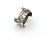 Textured Sterling Silver  Ring Size 4 and a half, Silver Ring, Hammered Ring, Pinky Ring, Upper Knuckle Ring
