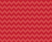 Chevron Fabric in Tone on Tone Red Small Size by Riley Blake Designs 1 Yard New