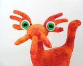 Dragon Plush Toy, Weird Alien Stuffed Animal by Adopt an Alien named Rogue