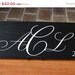 ON SALE Custom Monogram Sign Personalized Wood Sign Painted - Perfect Wedding or Christmas Gift - 7x22