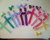 Bible Bookmark  Tatted Cross Handmade Tatting  Vintage Crochet thread  Nice for Easter FREE SHIPPING