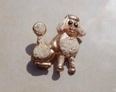 Summer Sale Vintage Poodle Brooch Made in Korea