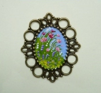 Original Miniature Oil Painting Dollhouse Art OOAK by Sandie Coe