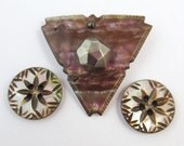 antique buttons - Guided by the North Star