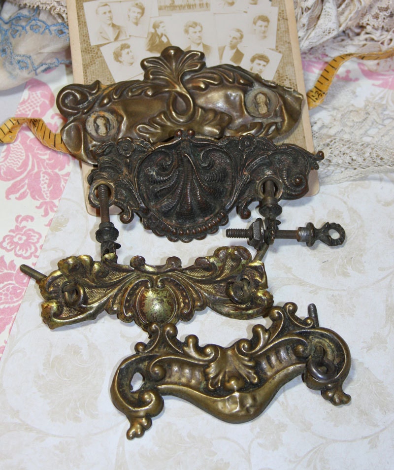 Salvaged Drawer Pulls Metal Hardware (4)