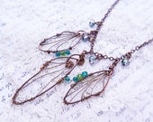 Dragonfly Wings wire wrapped necklace