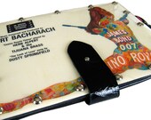 iPad Case Real Leather upcycled from actual salvaged soundtrack record from James Bond Casino Royale