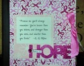 Altered Composition Notebook  Breast Cancer Survivor Awareness in PINK