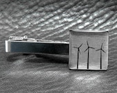 Wind Power Turbine Alternative Electric Generator Green Energy Tie Clip