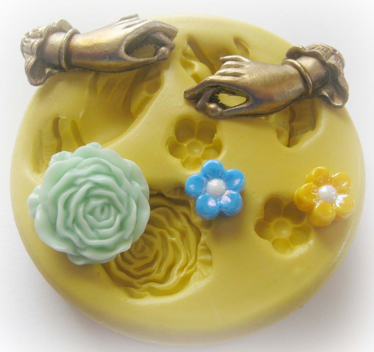 Molds Flower Victorian Hand Cabochon mold