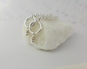 Sterling Silver Earrings. Dangling Chain -Whim-