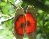 Sun Glowing Super Amazing Monkey Puzzle Wood Earrings