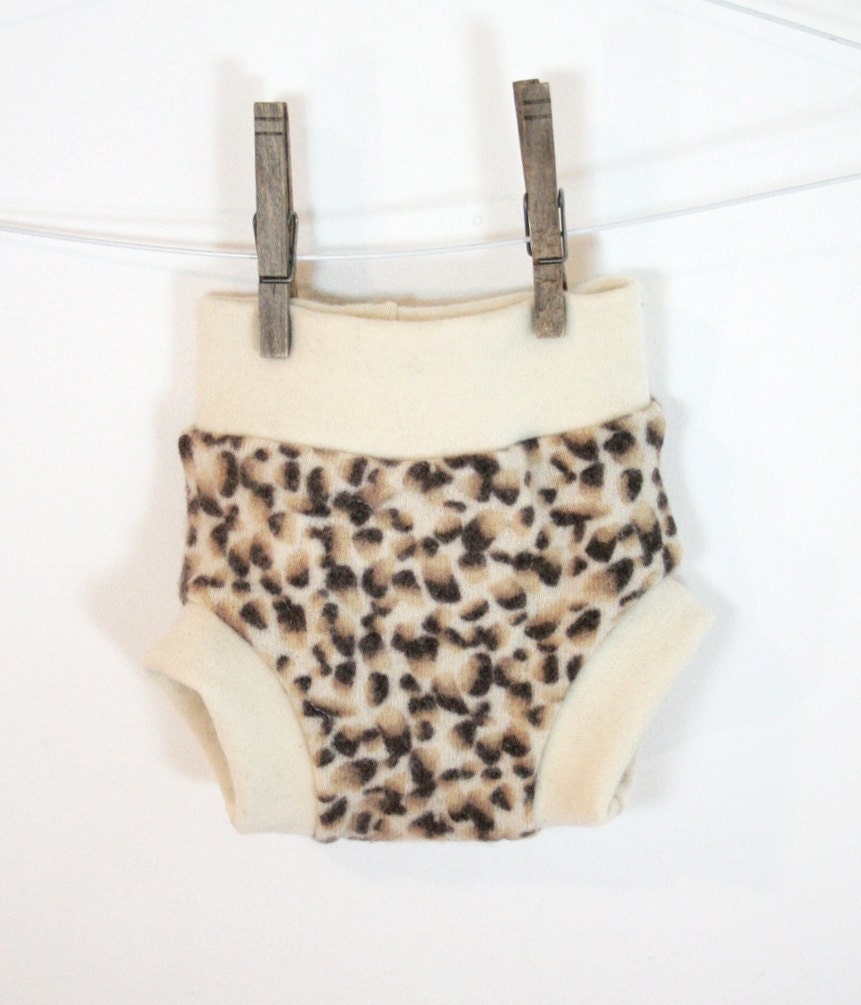 jane of the jungle - small wool diaper cover soaker - hybrid - organic and upcycyled wool