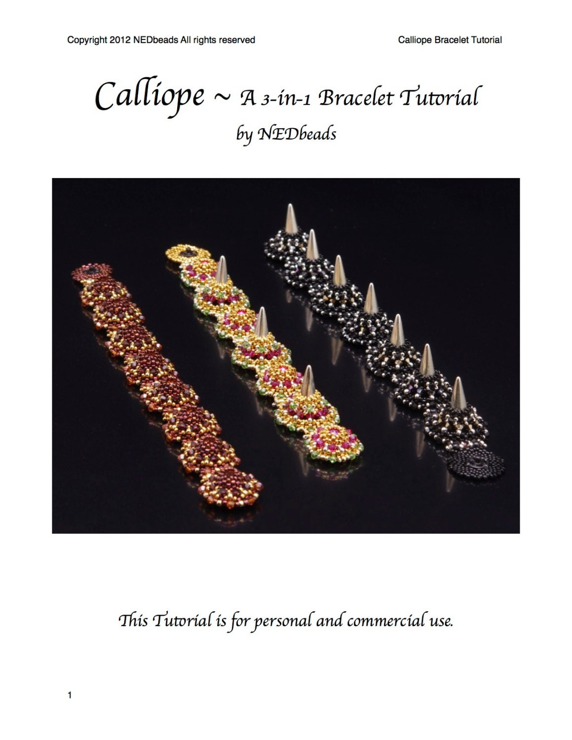Beadweaving Tutorial -  Calliope, A Three-in-One Bracelet Tutorial