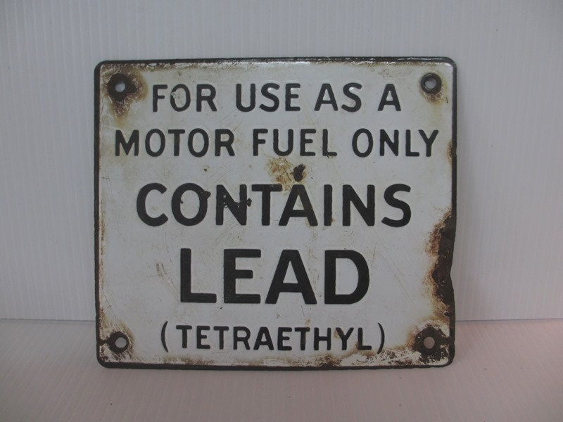 Old Porcelain Gasoline Sign