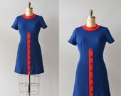 vintage 60s dress / mod 1960s dress / Push it Along