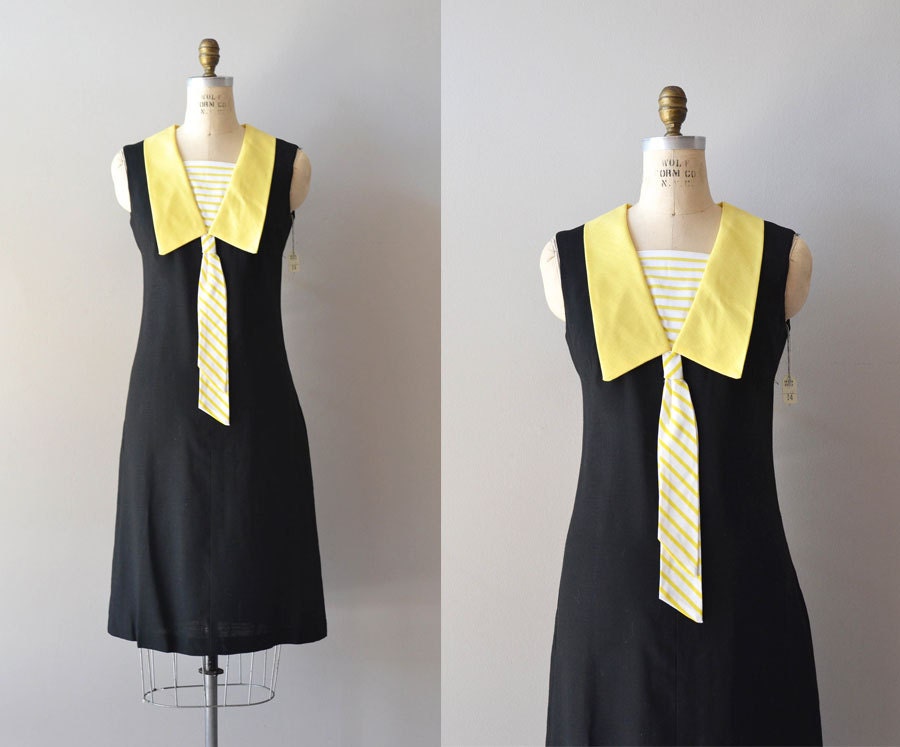 vintage 60s dress / mod 1960s dress / Girl Friday dress
