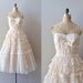 vintage 1950s dress / lace 50s dress / La Belle Saison dress