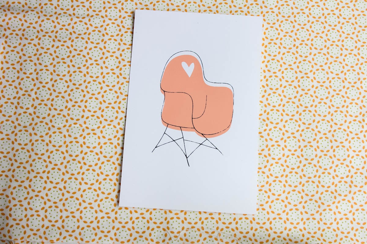 Eames Chair Print Hand Screenprinted