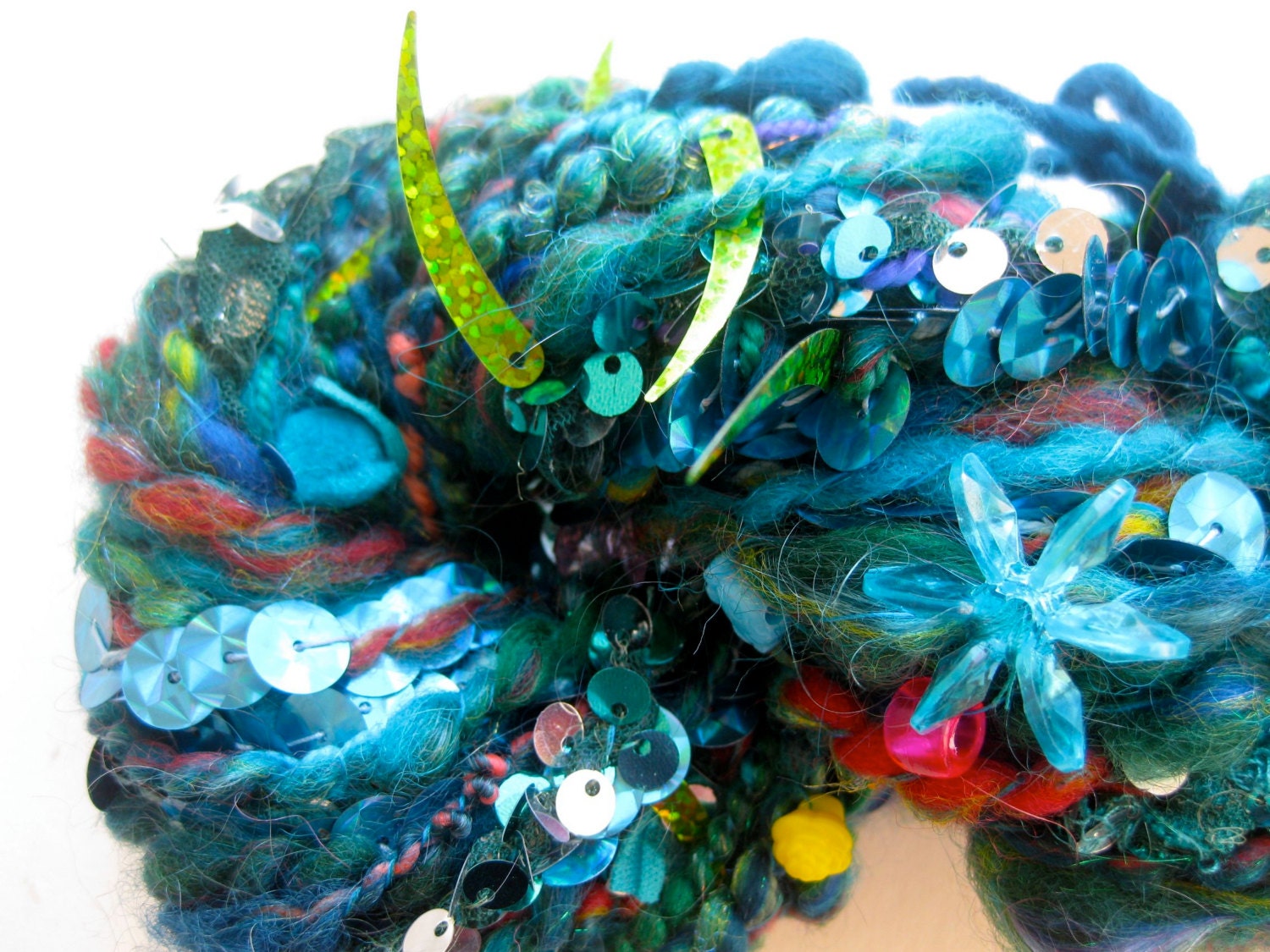 handspun art yarn, Izumi