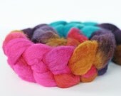 Tobago 4 oz- BFL Superwash Wool Handpainted Top/Roving for Spinning or Crafting