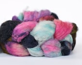 Mountain Flower 4 oz- BFL Superwash Wool Handpainted Top/Roving for Spinning or Crafting