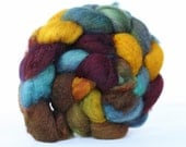 Looking Glass 4 oz- BFL Superwash Wool Handpainted Top/Roving for Spinning or Crafting