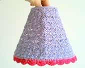 crochet lamp shade