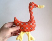 BABY Toy Duck Rattle - Organic Farm Animal - Handcrafted Organic Kids Toy (Ready to Ship)