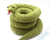 Toy Snake Digital Pattern. Knit Your Own Coiling, Sidewinder or Straight Snake.
