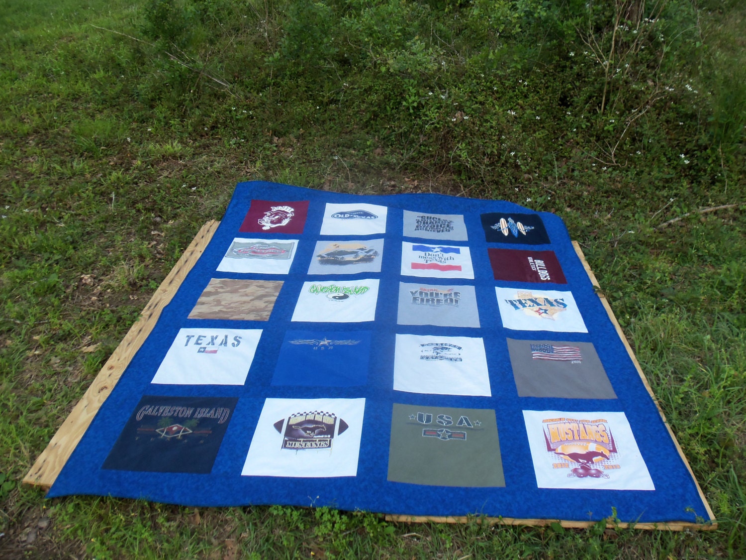 Full Size Tshirt Quilt Custom made with 20 Tshirts