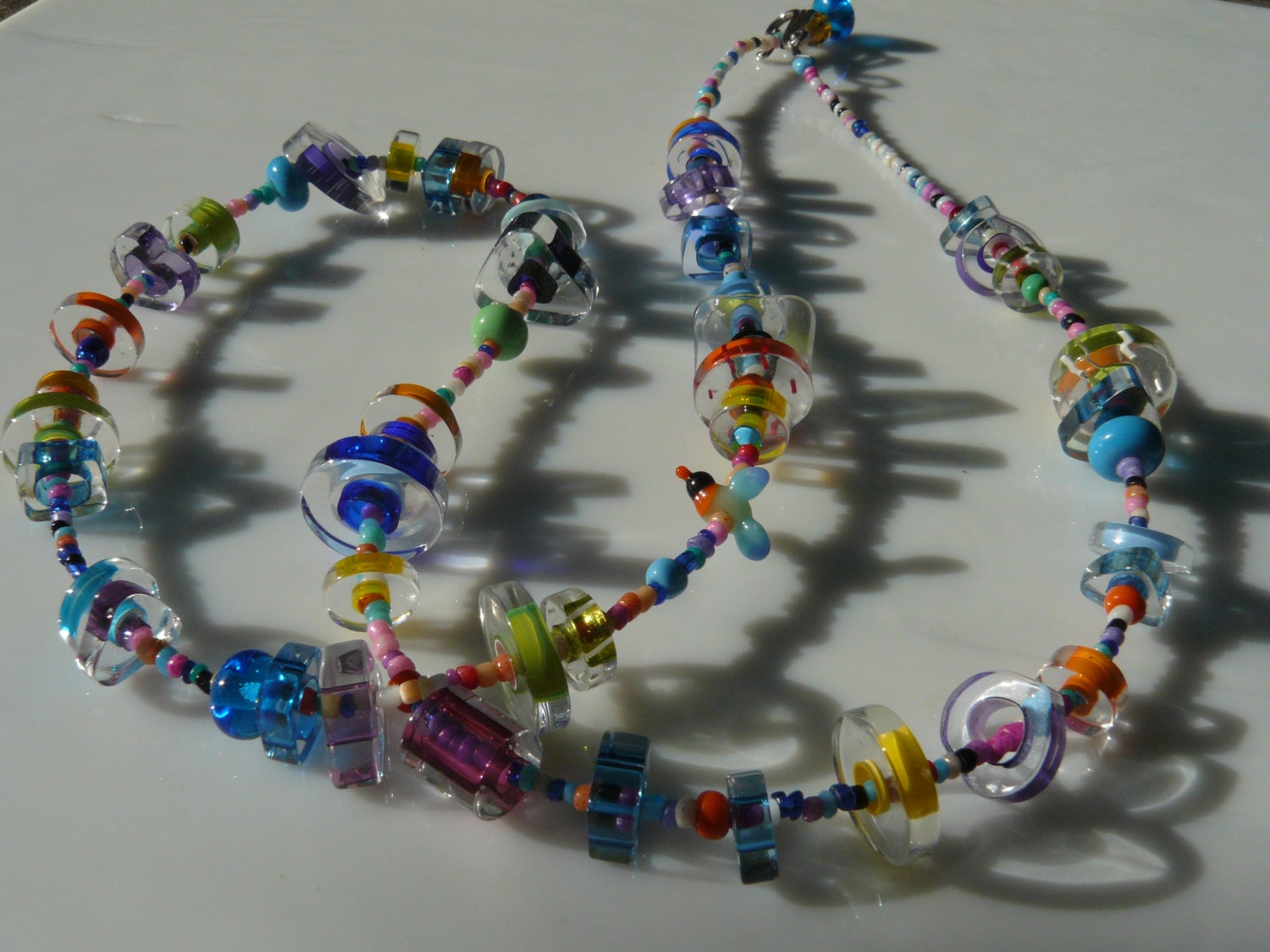 furnace glass necklace