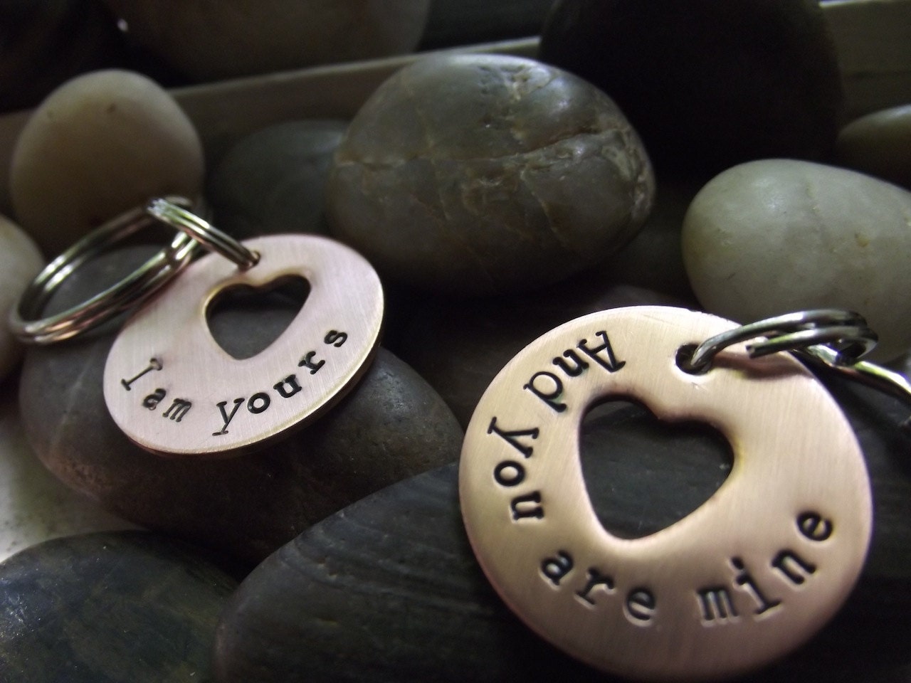 I am yours And you are mine, His and Hers Keychain set
