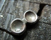Sterling Silver Double Stud