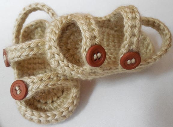 PDF CROCHET PATTERN Baby Sport Sandals Sizes Newborn to 6 months Digital