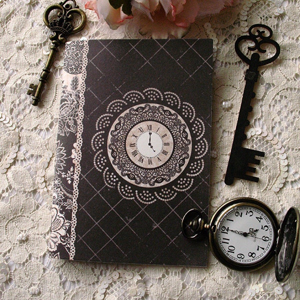 Mini notebook - Clock lace