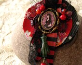 Unique Fabric Brooch - Violette Baudelaire