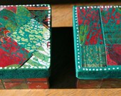 Gift Boxes, Set of two giift Boxes, Mixed media gift boxes