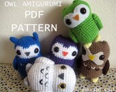 Owl Amigurumi Crochet PDF Pattern