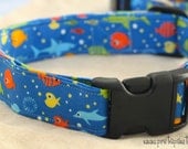 Dog Collar: Under the Sea, marine Dog Collar