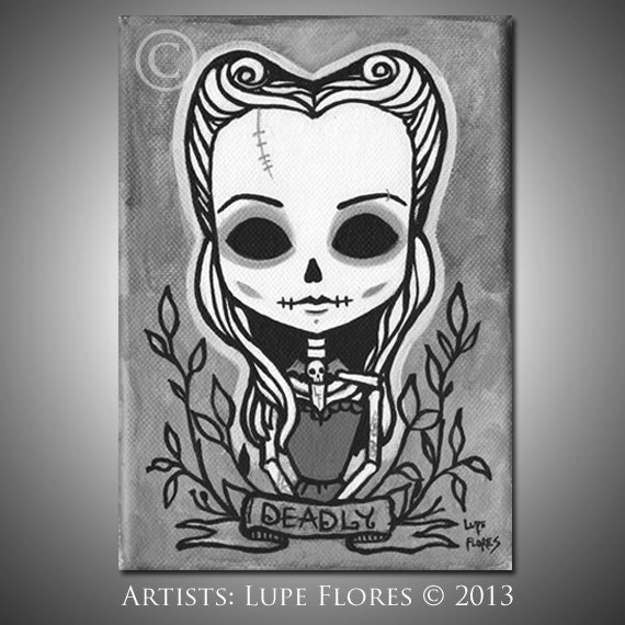 Deadly Girl 5x7 inches art print