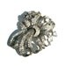 Boucher MB Brooch Rhinestone Paste Bow 1940s Phrygian Cap Designer Signed