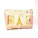 Small Zipper Pouch Coin Purse Small Wallet Cotton Linen French Travel Gold