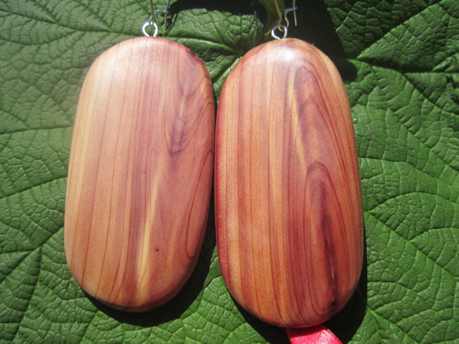 Huge Wooden Earrings made of  Reclaimed Western Red Cedar ...112