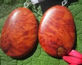 Big Earthy Wood Earrings- Incredible Manzanita Burl..111