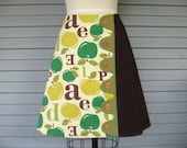 Reserved for Melissa A is for Apple asymmetrical a-line skirt Sz 6