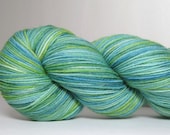 Sock Garden - Hand Dyed Yarn - Variegated in Lighter Greens